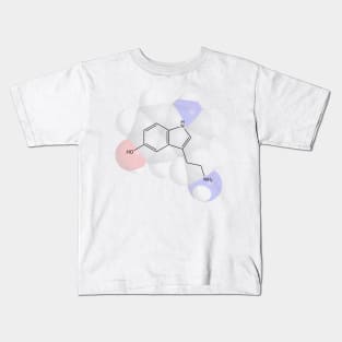 Serotonin Molecule Chemistry Kids T-Shirt